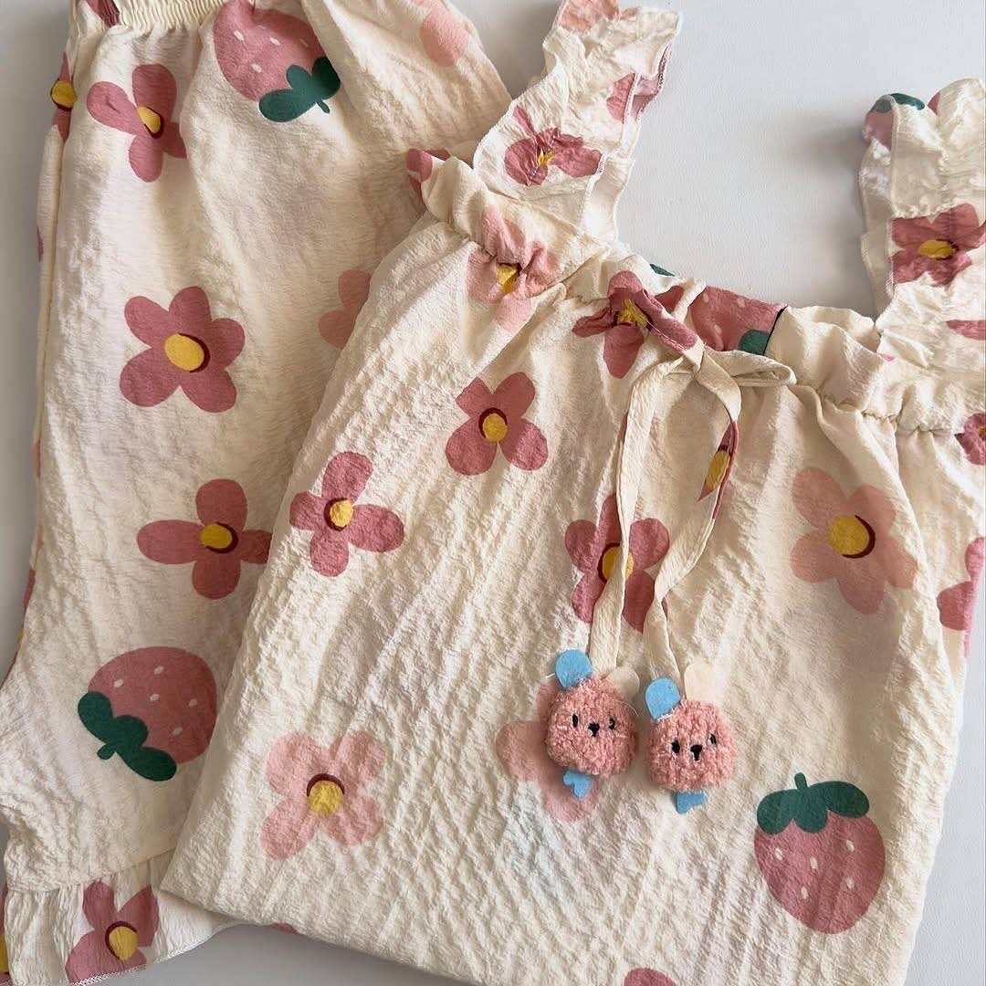 ست تاپ شرتک نخ موسلین کد 2288