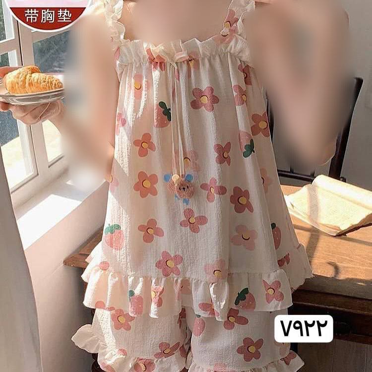 ست تاپ شرتک نخ موسلین کد 2288